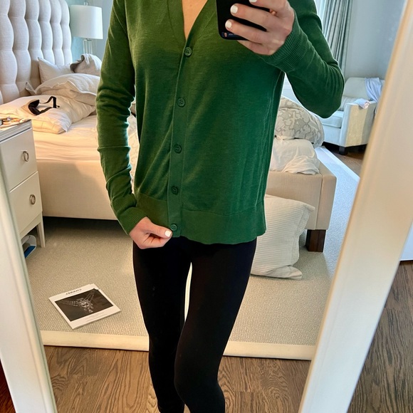 COS XS Green lightweight cardigan - Picture 5 of 6